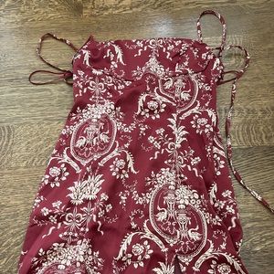 Red Urban Outfitters Floral MIDI Dress
